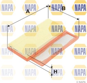 NAPA NFA1487 - Filtre à air cwaw.fr