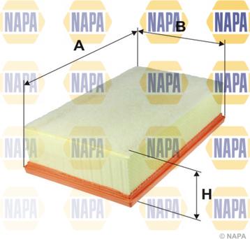 NAPA NFA1258 - Filtre à air cwaw.fr