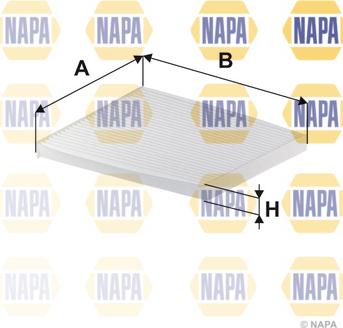 NAPA NFC4012 - Filtre, air de l'habitacle cwaw.fr