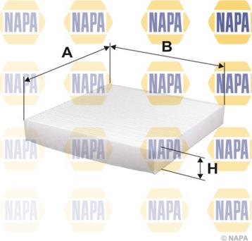 NAPA NFC4025 - Filtre, air de l'habitacle cwaw.fr