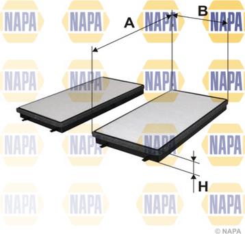 NAPA NFC4300 - Filtre, air de l'habitacle cwaw.fr