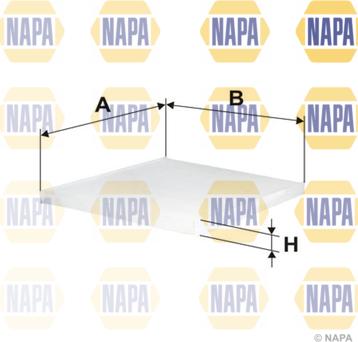 NAPA NFC4303 - Filtre, air de l'habitacle cwaw.fr