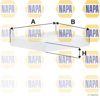 NAPA NFC4312 - Filtre, air de l'habitacle cwaw.fr