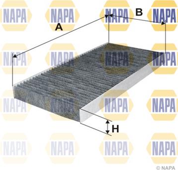 NAPA NFC4257 - Filtre, air de l'habitacle cwaw.fr