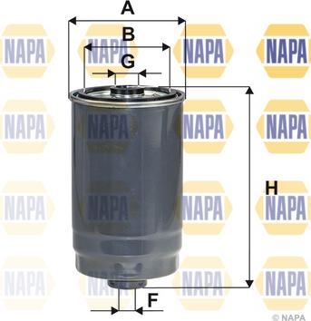 NAPA NFF2244 - Filtre à carburant cwaw.fr