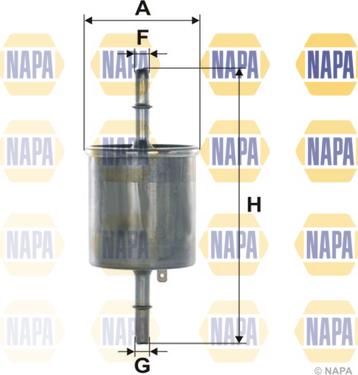 NAPA NFF2245 - Filtre à carburant cwaw.fr