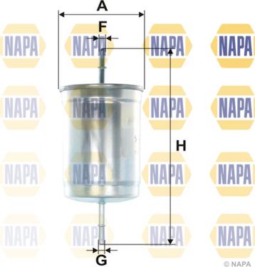 NAPA NFF2246 - Filtre à carburant cwaw.fr