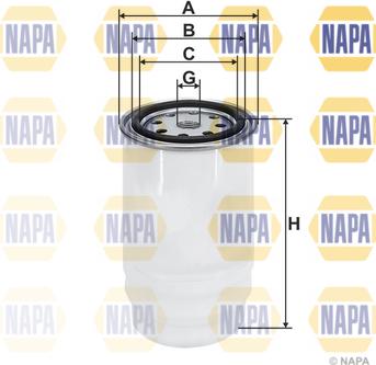 NAPA NFF2261 - Filtre à carburant cwaw.fr