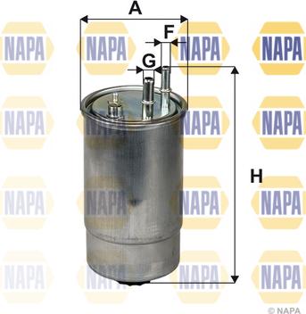 NAPA NFF2221 - Filtre à carburant cwaw.fr