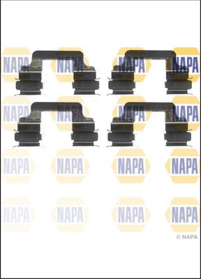 NAPA NFK1047 - Kit d'accessoires, plaquette de frein à disque cwaw.fr