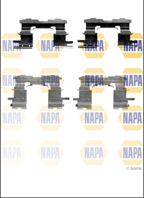 NAPA NFK1052 - Kit d'accessoires, plaquette de frein à disque cwaw.fr