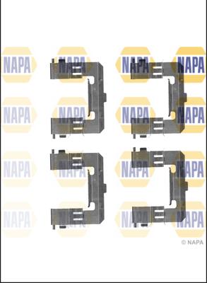 NAPA NFK1065 - Kit d'accessoires, plaquette de frein à disque cwaw.fr