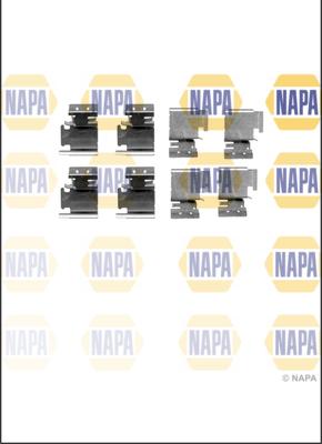 NAPA NFK1003 - Kit d'accessoires, plaquette de frein à disque cwaw.fr