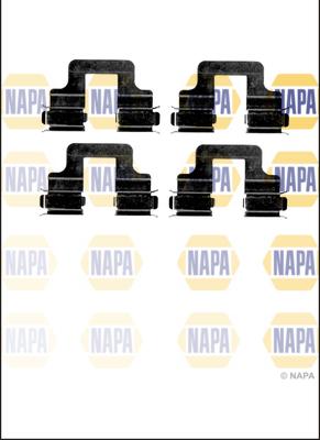 NAPA NFK1007 - Kit d'accessoires, plaquette de frein à disque cwaw.fr