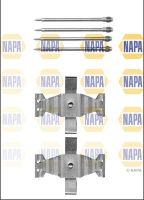 NAPA NFK1019 - Kit d'accessoires, plaquette de frein à disque cwaw.fr