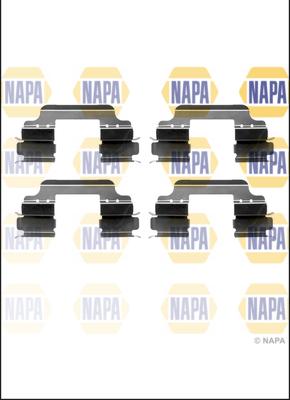 NAPA NFK1031 - Kit d'accessoires, plaquette de frein à disque cwaw.fr