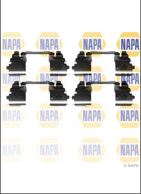 NAPA NFK1159 - Kit d'accessoires, plaquette de frein à disque cwaw.fr