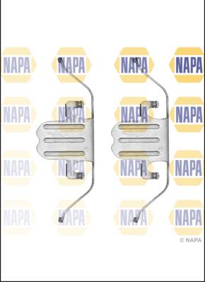 NAPA NFK1130 - Kit d'accessoires, plaquette de frein à disque cwaw.fr