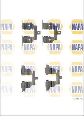 NAPA NFK1132 - Kit d'accessoires, plaquette de frein à disque cwaw.fr