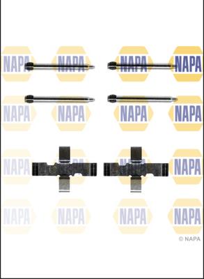 NAPA NFK1306 - Kit d'accessoires, plaquette de frein à disque cwaw.fr