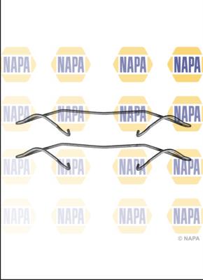 NAPA NFK1313 - Kit d'accessoires, plaquette de frein à disque cwaw.fr