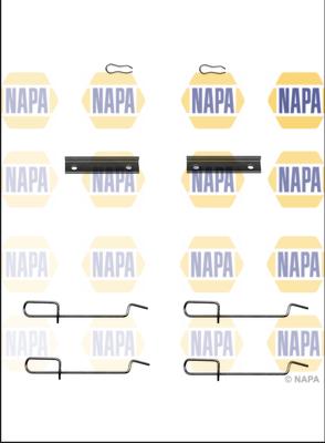 NAPA NFK1317 - Kit d'accessoires, plaquette de frein à disque cwaw.fr