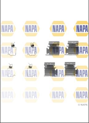 NAPA NFK1375 - Kit d'accessoires, plaquette de frein à disque cwaw.fr