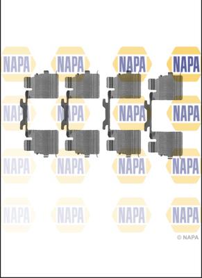 NAPA NFK1251 - Kit d'accessoires, plaquette de frein à disque cwaw.fr