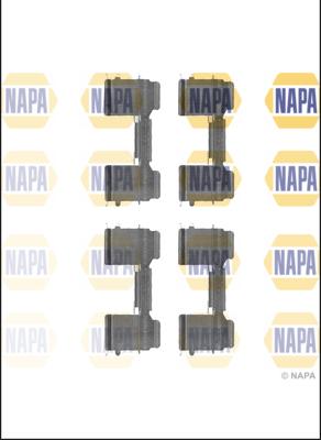 NAPA NFK1257 - Kit d'accessoires, plaquette de frein à disque cwaw.fr