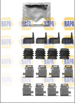 NAPA NFK1225 - Kit d'accessoires, plaquette de frein à disque cwaw.fr