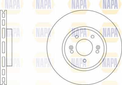 NAPA PBD8541 - Disque de frein cwaw.fr