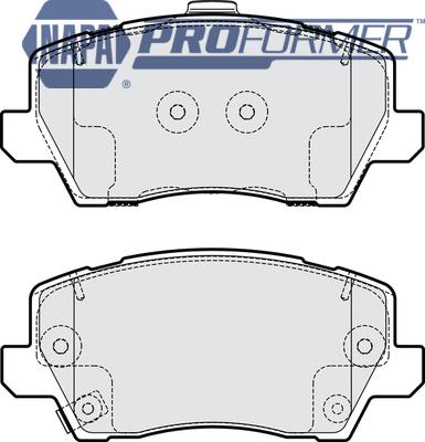 NAPA PBP8086 - Kit de plaquettes de frein, frein à disque cwaw.fr