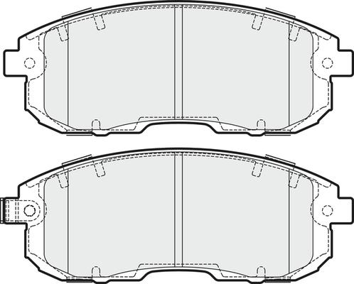 NAPA PBP7956 - Kit de plaquettes de frein, frein à disque cwaw.fr