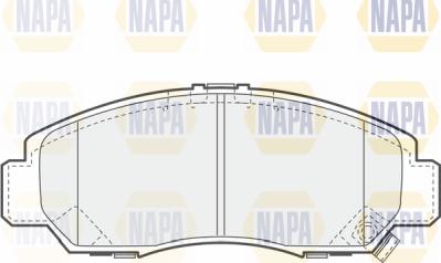 NAPA PBP7496 - Kit de plaquettes de frein, frein à disque cwaw.fr