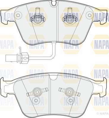 NAPA PBP7441 - Kit de plaquettes de frein, frein à disque cwaw.fr