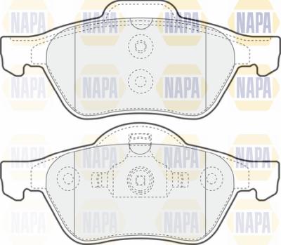 NAPA PBP7448 - Kit de plaquettes de frein, frein à disque cwaw.fr