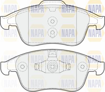 NAPA PBP7442 - Kit de plaquettes de frein, frein à disque cwaw.fr