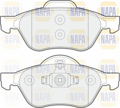 NAPA PBP7447 - Kit de plaquettes de frein, frein à disque cwaw.fr