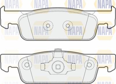 NAPA PBP7459 - Kit de plaquettes de frein, frein à disque cwaw.fr