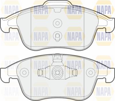 NAPA PBP7458 - Kit de plaquettes de frein, frein à disque cwaw.fr