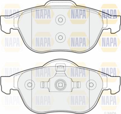 NAPA PBP7463 - Kit de plaquettes de frein, frein à disque cwaw.fr