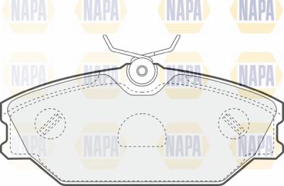 NAPA PBP7462 - Kit de plaquettes de frein, frein à disque cwaw.fr