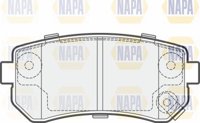 NAPA PBP7401 - Kit de plaquettes de frein, frein à disque cwaw.fr