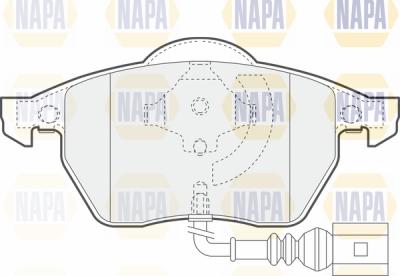 NAPA PBP7408 - Kit de plaquettes de frein, frein à disque cwaw.fr