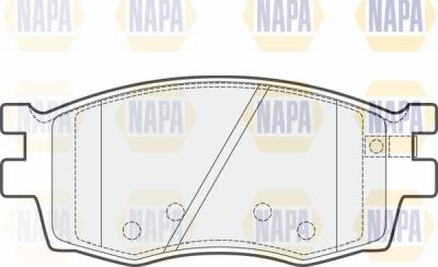 NAPA PBP7402 - Kit de plaquettes de frein, frein à disque cwaw.fr