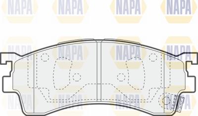 NAPA PBP7415 - Kit de plaquettes de frein, frein à disque cwaw.fr