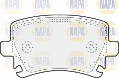 NAPA PBP7413 - Kit de plaquettes de frein, frein à disque cwaw.fr