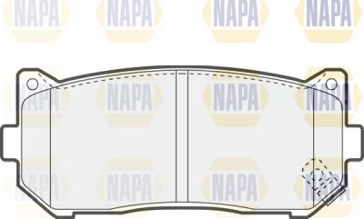 NAPA PBP7417 - Kit de plaquettes de frein, frein à disque cwaw.fr