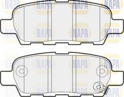 NAPA PBP7489 - Kit de plaquettes de frein, frein à disque cwaw.fr