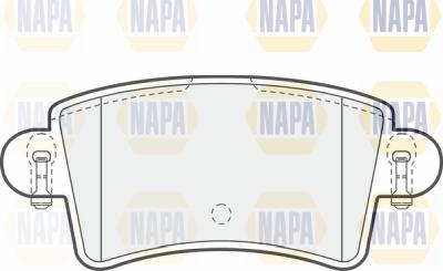 NAPA PBP7484 - Kit de plaquettes de frein, frein à disque cwaw.fr